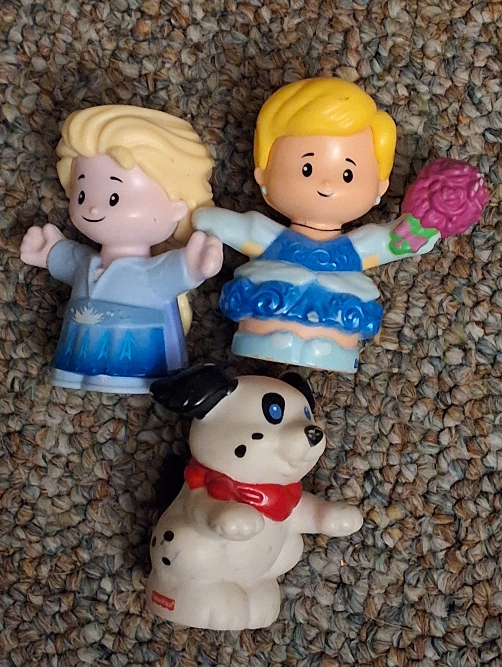 Fisher-Price Little People Disney Frozen Elsa, Cinderella & Dalmatian Dog Trio
